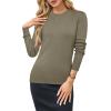 image:imageArachampCloz Womens Wool Blend Classic Crew Neck Casual Fall SweatersAgreen Tea