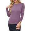image:imageArachampCloz Womens Wool Blend Classic Crew Neck Casual Fall SweatersApurple