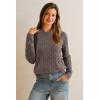 image:imageArachampCloz Womens Wool Blend Classic Crew Neck Casual Fall SweatersCablecoffee
