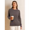 image:imageArachampCloz Womens Wool Blend Classic Crew Neck Casual Fall SweatersCablecoffee