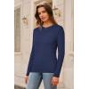image:imageArachampCloz Womens Wool Blend Classic Crew Neck Casual Fall SweatersCablenavy