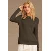 image:imageArachampCloz Womens Wool Blend Classic Crew Neck Casual Fall SweatersDark Brown