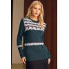 image:imageArachampCloz Womens Wool Blend Classic Crew Neck Casual Fall SweatersFair Isledark Green