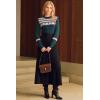 image:imageArachampCloz Womens Wool Blend Classic Crew Neck Casual Fall SweatersFair Isledark Green