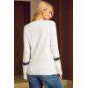 image:imageArachampCloz Womens Wool Blend Classic Crew Neck Casual Fall SweatersFair Isleoffwhite