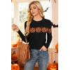 image:imageArachampCloz Womens Wool Blend Classic Crew Neck Casual Fall SweatersHalloween Pumpkin