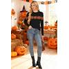 image:imageArachampCloz Womens Wool Blend Classic Crew Neck Casual Fall SweatersHalloween Pumpkin