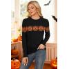 image:imageArachampCloz Womens Wool Blend Classic Crew Neck Casual Fall SweatersHalloween Pumpkin