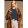 image:imageArachampCloz Womens Wool Blend Classic Crew Neck Casual Fall SweatersIndigo Blue