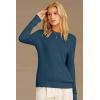 image:imageArachampCloz Womens Wool Blend Classic Crew Neck Casual Fall SweatersIndigo Blue