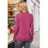 image:imageArachampCloz Womens Wool Blend Classic Crew Neck Casual Fall SweatersRose Leopard Heart