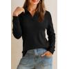 image:imageArachampCloz Womens Wool Blend Collared Polo Pullover Spring Sweaters Business Casual Outfits 2026Black