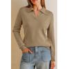 image:imageArachampCloz Womens Wool Blend Collared Polo Pullover Spring Sweaters Business Casual Outfits 2026Camel