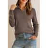 image:imageArachampCloz Womens Wool Blend Collared Polo Pullover Spring Sweaters Business Casual Outfits 2026Coffee