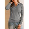 image:imageArachampCloz Womens Wool Blend Collared Polo Pullover Spring Sweaters Business Casual Outfits 2026Dark Gray
