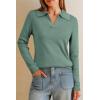 image:imageArachampCloz Womens Wool Blend Collared Polo Pullover Spring Sweaters Business Casual Outfits 2026Sage Green