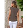 image:imageArachampCloz Womens Wool Blend Mock Neck Sweaters Vest Business Casual Lightweight Trendy Tops Summer Outfits 2026Coffee5046