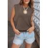 image:imageArachampCloz Womens Wool Blend Mock Neck Sweaters Vest Business Casual Lightweight Trendy Tops Summer Outfits 2026Coffee5046