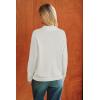 image:imageArachampCloz Womens 100 Cotton Collared V Neck Eyelet Knit Spring Cotton Polo Shirts 2026Beige