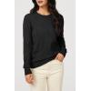 image:imageArachampCloz Womens Soft Knit Sweater Fall Dressy Casual Pullover TopsAblack
