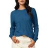 image:imageArachampCloz Womens Soft Knit Sweater Fall Dressy Casual Pullover TopsAblue