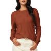image:imageArachampCloz Womens Soft Knit Sweater Fall Dressy Casual Pullover TopsAcaramel
