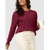 image:imageArachampCloz Womens Soft Knit Sweater Fall Dressy Casual Pullover TopsAdark Red