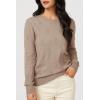 image:imageArachampCloz Womens Soft Knit Sweater Fall Dressy Casual Pullover TopsAdeep Apricot