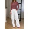image:imageArachampCloz Womens Soft Knit Sweater Fall Dressy Casual Pullover TopsAdusty Red
