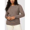 image:imageArachampCloz Womens Soft Knit Sweater Fall Dressy Casual Pullover TopsAdusty Rose