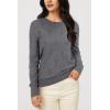 image:imageArachampCloz Womens Soft Knit Sweater Fall Dressy Casual Pullover TopsAgray