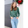 image:imageArachampCloz Womens Soft Knit Sweater Fall Dressy Casual Pullover TopsAgray Green