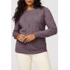 image:imageArachampCloz Womens Soft Knit Sweater Fall Dressy Casual Pullover TopsAgray Purple