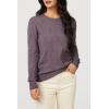 image:imageArachampCloz Womens Soft Knit Sweater Fall Dressy Casual Pullover TopsAgray Purple