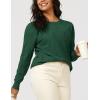 image:imageArachampCloz Womens Soft Knit Sweater Fall Dressy Casual Pullover TopsAgreen