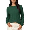 image:imageArachampCloz Womens Soft Knit Sweater Fall Dressy Casual Pullover TopsAgreen