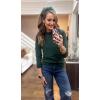 image:imageArachampCloz Womens Soft Knit Sweater Fall Dressy Casual Pullover TopsAgreen