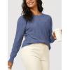 image:imageArachampCloz Womens Soft Knit Sweater Fall Dressy Casual Pullover TopsAgrey Blue