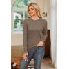 image:imageArachampCloz Womens Soft Knit Sweater Fall Dressy Casual Pullover TopsAheather Coffee