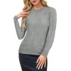 image:imageArachampCloz Womens Soft Knit Sweater Fall Dressy Casual Pullover TopsAlight Grey