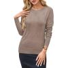 image:imageArachampCloz Womens Soft Knit Sweater Fall Dressy Casual Pullover TopsAnutmeg