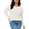 image:imageArachampCloz Womens Soft Knit Sweater Fall Dressy Casual Pullover TopsAoff White