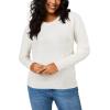 image:imageArachampCloz Womens Soft Knit Sweater Fall Dressy Casual Pullover TopsAoff White