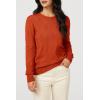 image:imageArachampCloz Womens Soft Knit Sweater Fall Dressy Casual Pullover TopsArust