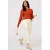 image:imageArachampCloz Womens Soft Knit Sweater Fall Dressy Casual Pullover TopsArust