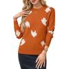 image:imageArachampCloz Womens Soft Knit Sweater Fall Dressy Casual Pullover TopsHalloween01