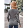 image:imageArachampCloz Womens Soft V Neck Long Sleeve Fall Casual Regular Fit Sweater TopsGrey