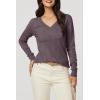 image:imageArachampCloz Womens Soft V Neck Long Sleeve Fall Casual Regular Fit Sweater TopsGrey Purple