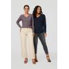 image:imageArachampCloz Womens Soft V Neck Long Sleeve Fall Casual Regular Fit Sweater TopsNavy