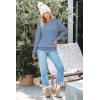 image:imageArachampCloz Womens Wool Blend Classic Crew Neck Casual Fall SweatersAlight Blue